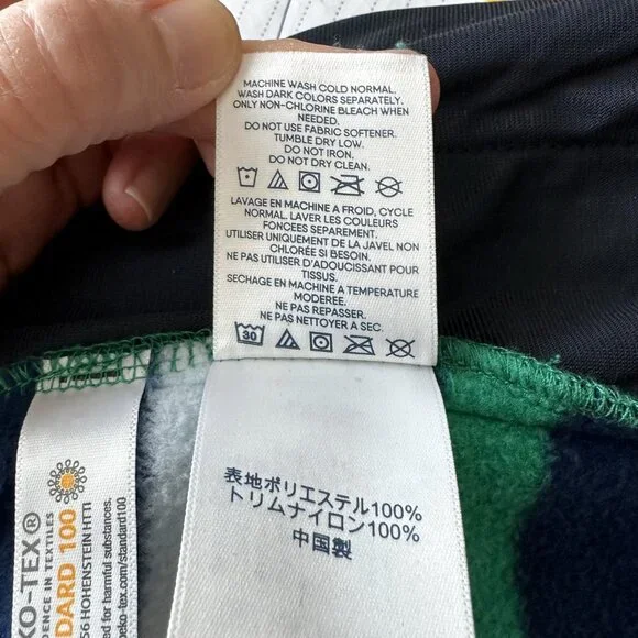 Men's Lands End XL Long Sleeve Pullover Quarter Snap Up Monk Neck Fleece Feeling - Picture 9 of 9